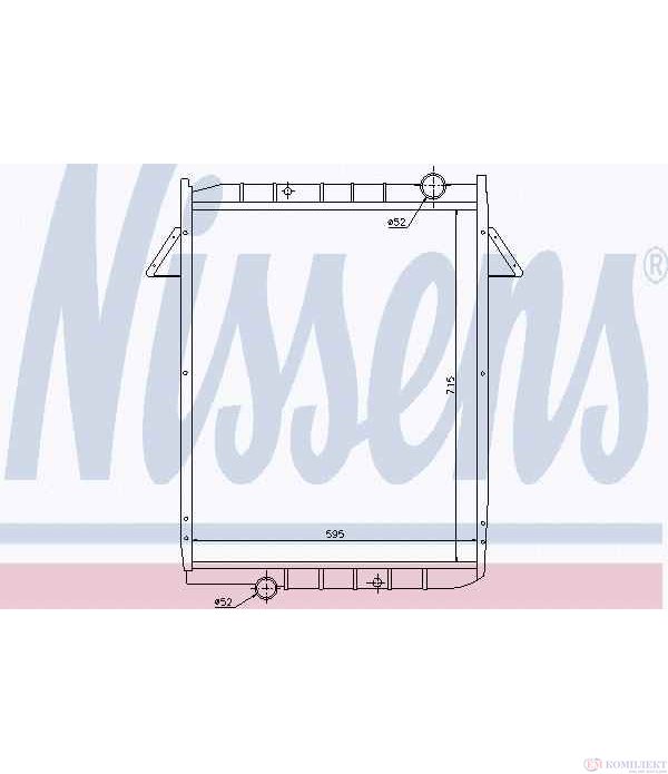 РАДИАТОР ВОДЕН IVECO M (1982-) 165-24 R - NISSENS