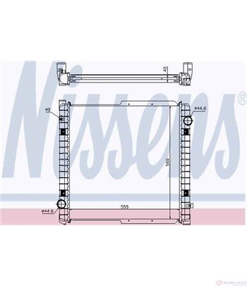 РАДИАТОР ВОДЕН IVECO EUROCARGO (1991-) 140 E 18 W tector - NISSENS