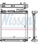 РАДИАТОР ВОДЕН MAN TGL (2005-) 7.180 FC, FLC, FRC, FLRC - NISSENS