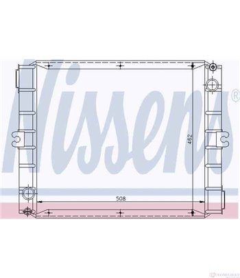 РАДИАТОР ВОДЕН IVECO ZETA (1979-) 65-12 - NISSENS