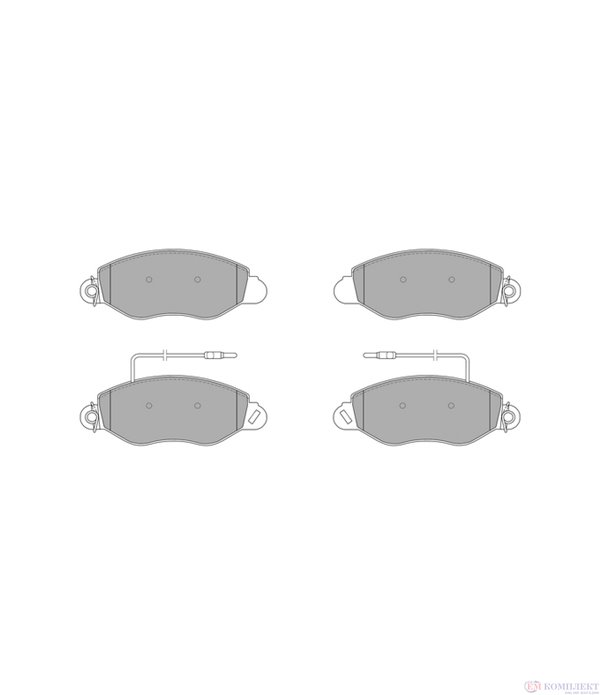 НАКЛАДКИ ПРЕДНИ ДИСКОВИ NISSAN ATLEON (2000-) 165.75 - SIMER