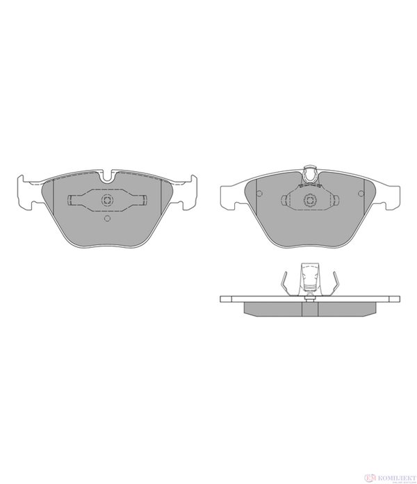 НАКЛАДКИ ПРЕДНИ ДИСКОВИ BMW 5 SERIES E60 (2003-) 525d - SIMER