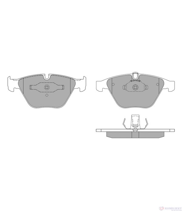 НАКЛАДКИ ПРЕДНИ ДИСКОВИ BMW 7 SERIES E65,E66 (2001-) 740 i,Li - SIMER
