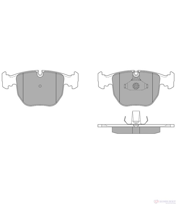 НАКЛАДКИ ПРЕДНИ ДИСКОВИ BMW 5 SERIES E39 (1995-) 520 i - SIMER
