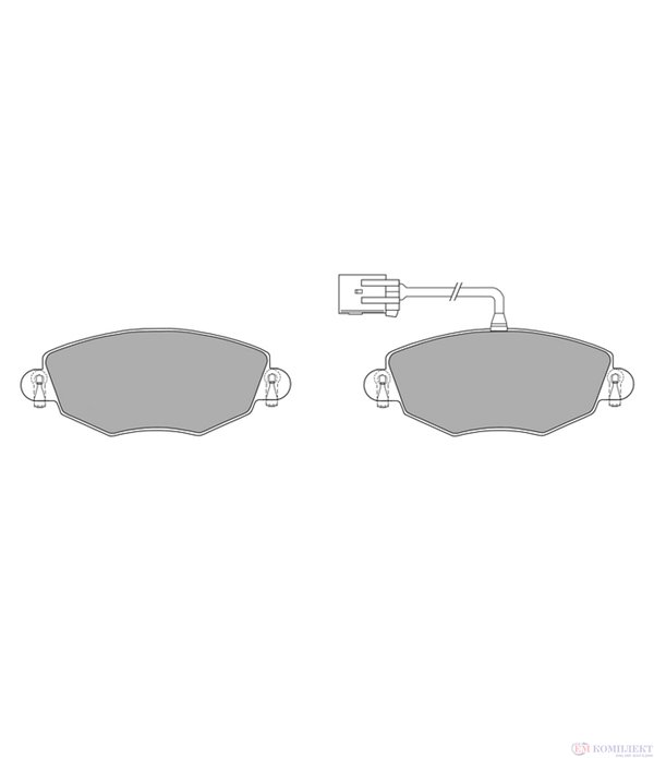 НАКЛАДКИ ПРЕДНИ ДИСКОВИ JAGUAR X-TYPE (2001-) 3.0 V6 - SIMER