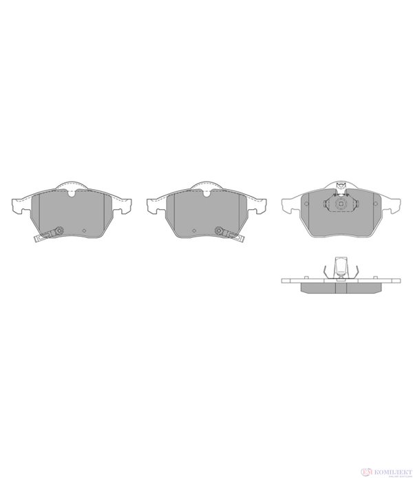 НАКЛАДКИ ПРЕДНИ ДИСКОВИ SAAB 9-3 (1998-) 2.3 Turbo - SIMER