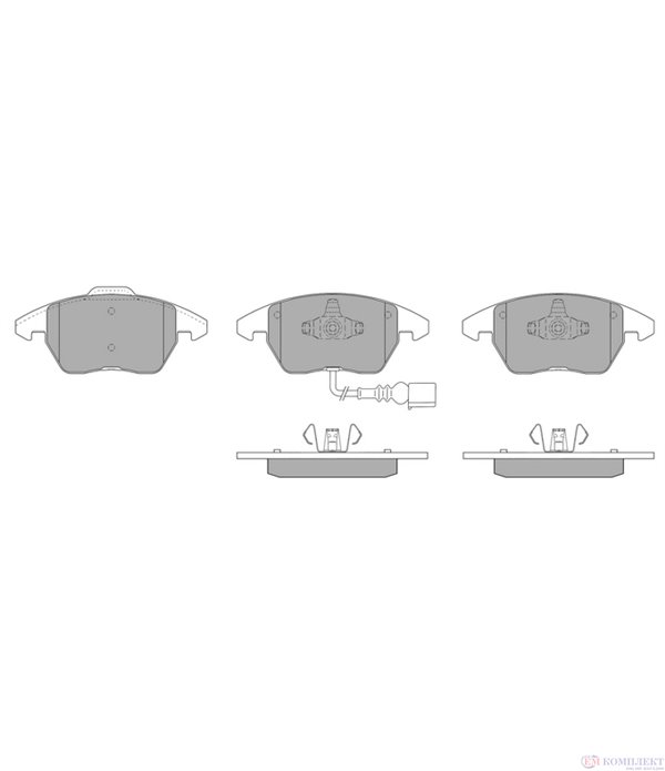 НАКЛАДКИ ПРЕДНИ ДИСКОВИ AUDI A3 SPORTBACK (2004-) 2.0 FSI - SIMER