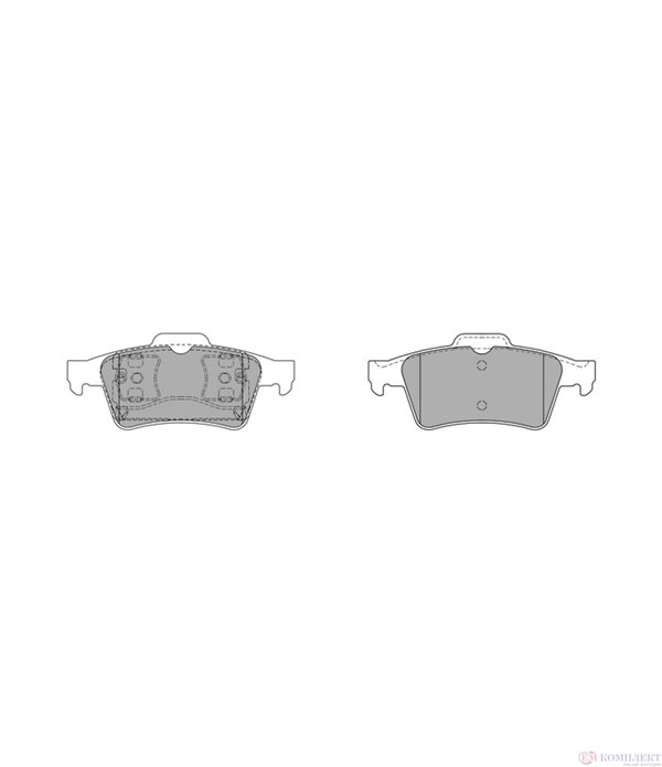 НАКЛАДКИ ЗАДНИ ДИСКОВИ RENAULT LAGUNA II (2001-) 2.0 16V IDE - SIMER