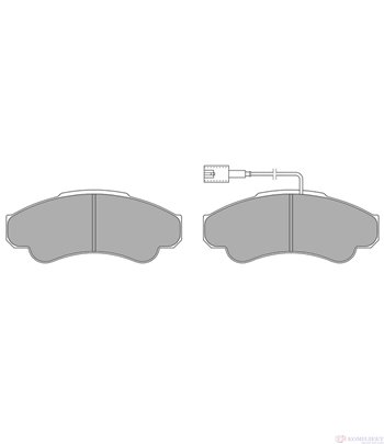 НАКЛАДКИ ПРЕДНИ ДИСКОВИ CITROEN JUMPER (2002-) 2.0 bivalent - SIMER