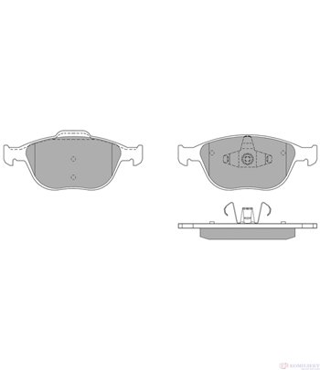 НАКЛАДКИ ПРЕДНИ ДИСКОВИ FORD TRANSIT CONNECT (2002-) 1.8 16V - SIMER