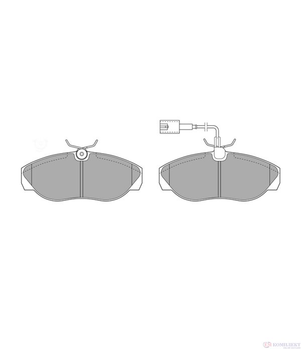 НАКЛАДКИ ПРЕДНИ ДИСКОВИ FIAT DUCATO (1994-) 1.9 TD - SIMER