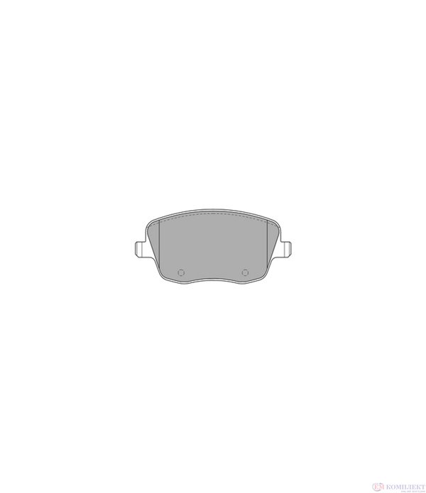 НАКЛАДКИ ПРЕДНИ ДИСКОВИ SKODA ROOMSTER (2006-) 1.6 TDI - SIMER