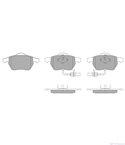 НАКЛАДКИ ПРЕДНИ ДИСКОВИ AUDI A4 (2004-) 1.6 - SIMER