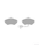 НАКЛАДКИ ПРЕДНИ ДИСКОВИ AUDI A4 (2004-) 1.8 T - SIMER