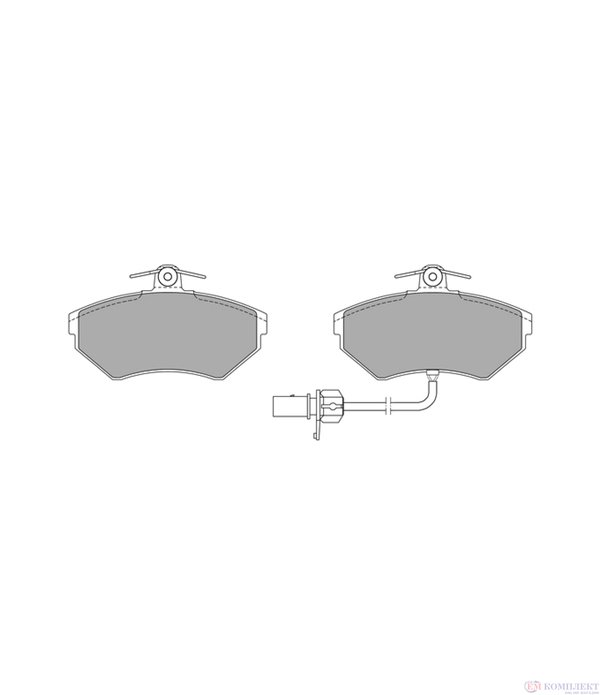 НАКЛАДКИ ПРЕДНИ ДИСКОВИ AUDI A4 AVANT (2001-) 2.0 - SIMER