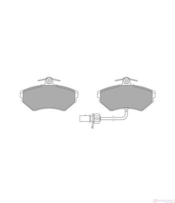 НАКЛАДКИ ПРЕДНИ ДИСКОВИ AUDI A4 (2000-) 1.8 T - SIMER