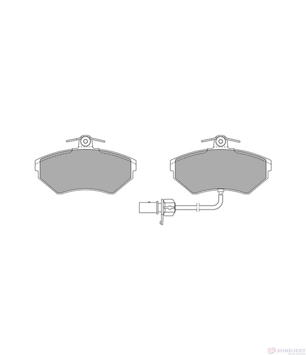 НАКЛАДКИ ПРЕДНИ ДИСКОВИ AUDI A4 (2000-) 1.8 T - SIMER