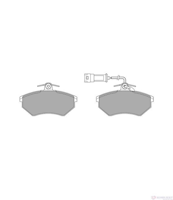НАКЛАДКИ ПРЕДНИ ДИСКОВИ VOLKSWAGEN CORRADO (1987-) 2.0 i - SIMER