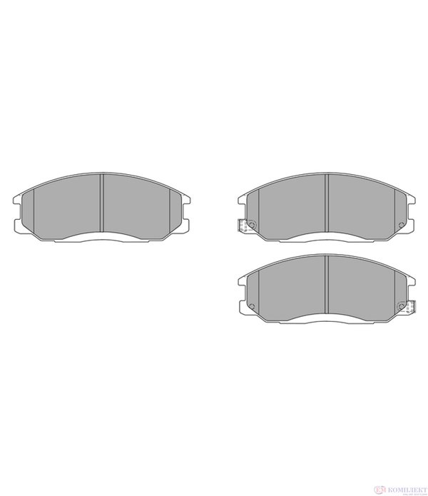 НАКЛАДКИ ПРЕДНИ ДИСКОВИ HYUNDAI TRAJET (2000-) 2.0 CRDi - SIMER