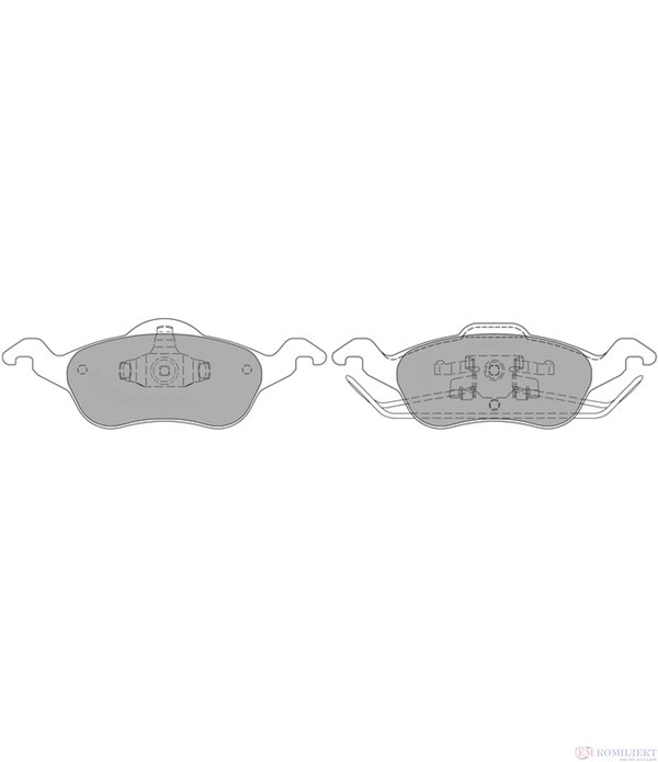 НАКЛАДКИ ПРЕДНИ ДИСКОВИ FORD FOCUS COMBI (1999-) 1.8 DI TDDi - SIMER