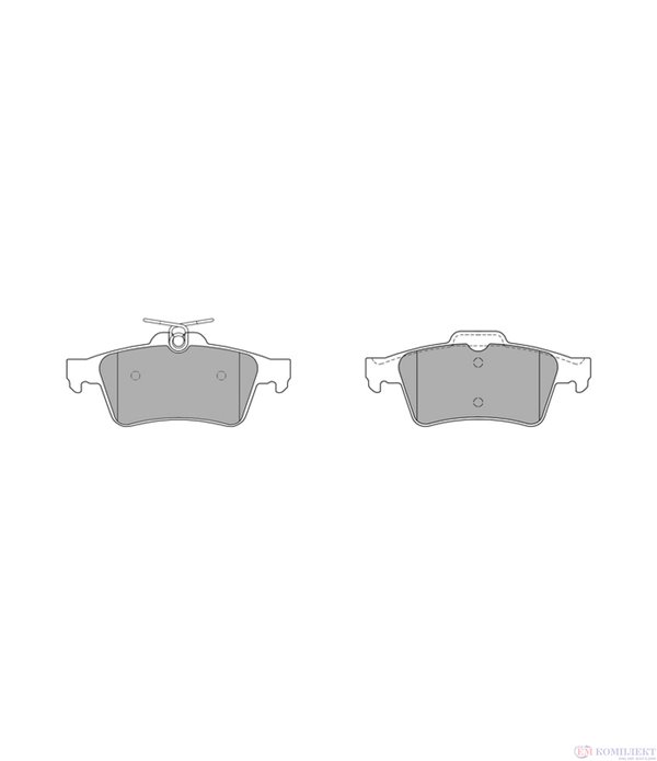 НАКЛАДКИ ЗАДНИ ДИСКОВИ RENAULT LAGUNA COUPE (2008-) 2.0 16V Turbo - SIMER