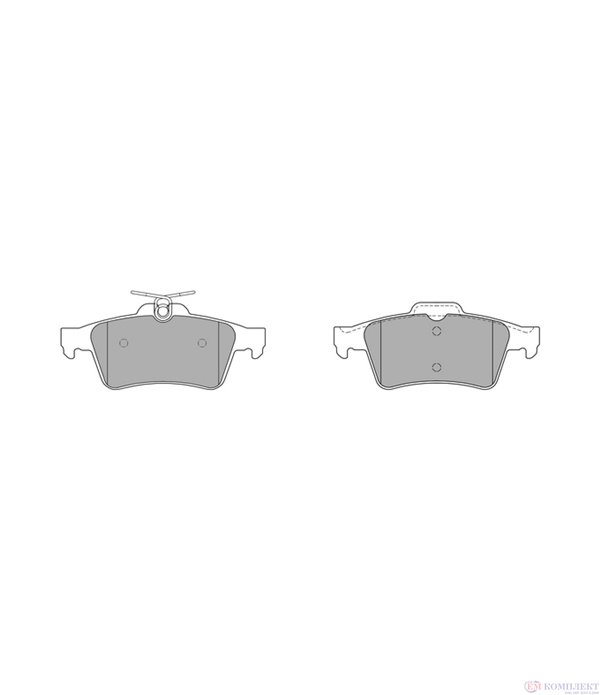 НАКЛАДКИ ЗАДНИ ДИСКОВИ CITROEN C5 BREAK (2008-) 2.0 16V - SIMER