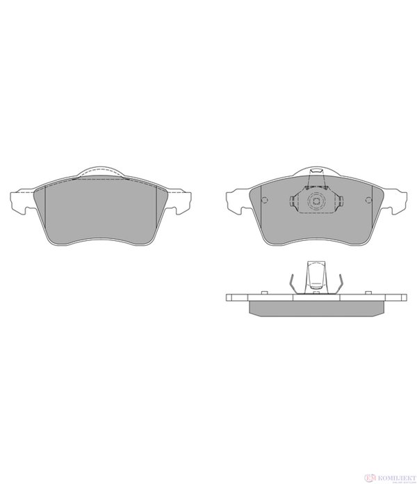 НАКЛАДКИ ПРЕДНИ ДИСКОВИ VOLKSWAGEN TRANSPORTER IV (1990-) 2.0 - SIMER