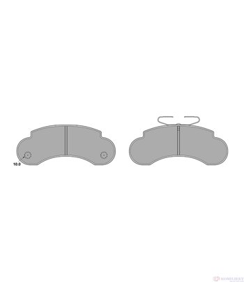 НАКЛАДКИ ЗАДНИ БАРАБАННИ SEAT INCA (1995-) 1.9 D - SIMER