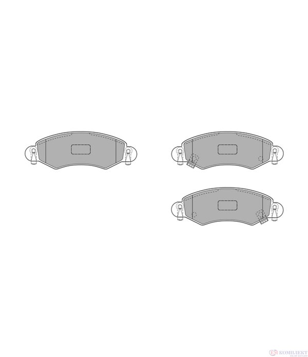 НАКЛАДКИ ПРЕДНИ ДИСКОВИ OPEL AGILA (2000-) 1.2 16V - SIMER