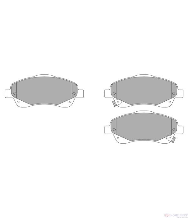 НАКЛАДКИ ПРЕДНИ ДИСКОВИ TOYOTA AVENSIS (2003-) 2.2 D-CAT - SIMER