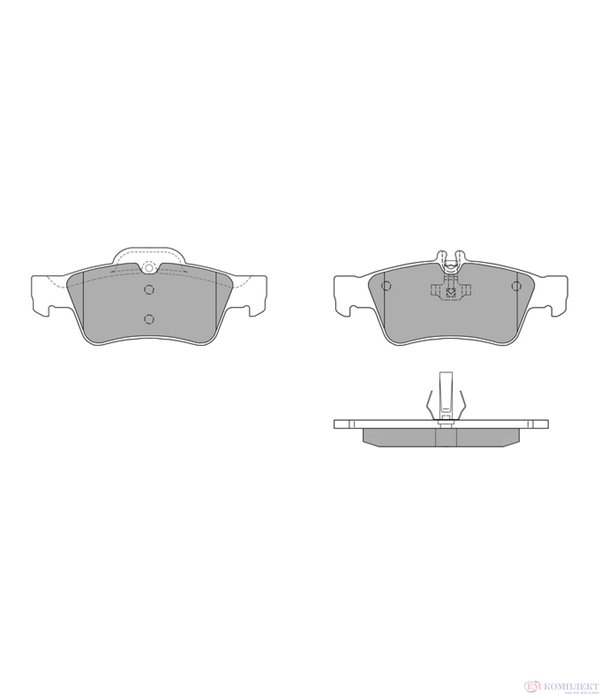 НАКЛАДКИ ЗАДНИ ДИСКОВИ MERCEDES-BENZ E CLASS W211 (2002-) E 200 Kompressor - SIMER