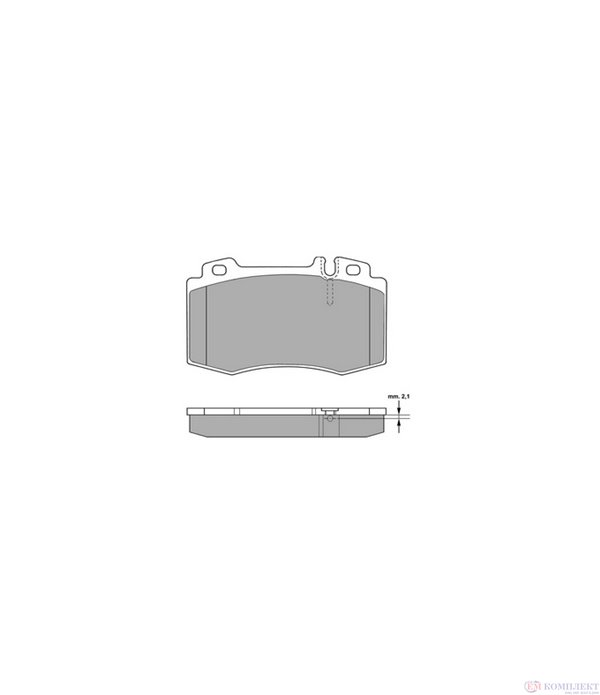 НАКЛАДКИ ПРЕДНИ ДИСКОВИ MERCEDES-BENZ M CLASS W163 (1998-) ML 270 CDI - SIMER