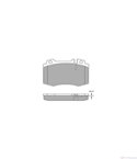 НАКЛАДКИ ПРЕДНИ ДИСКОВИ MERCEDES-BENZ M CLASS W163 (1998-) ML 320 - SIMER