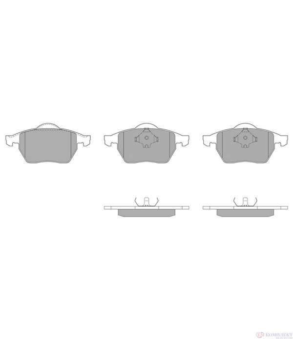 НАКЛАДКИ ПРЕДНИ ДИСКОВИ VOLKSWAGEN GOLF III VARIANT (1993-) 2.9 VR6 - SIMER