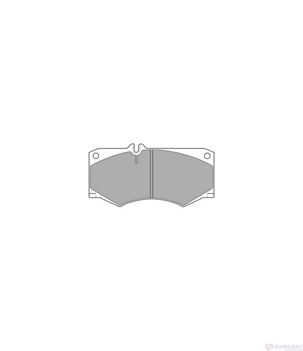 НАКЛАДКИ ПРЕДНИ ДИСКОВИ MERCEDES-BENZ T1 601 208 (1977-) 2.3 - SIMER