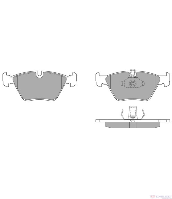 НАКЛАДКИ ПРЕДНИ ДИСКОВИ BMW 5 SERIES E39 (1995-) 520 i - SIMER