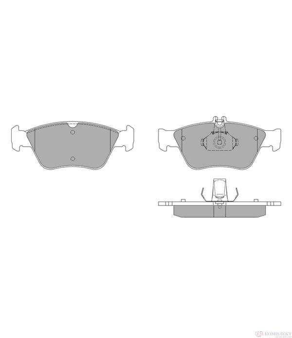 НАКЛАДКИ ПРЕДНИ ДИСКОВИ MERCEDES-BENZ E CLASS COMBI S210 (1996-) E 220 T CDI - SIMER