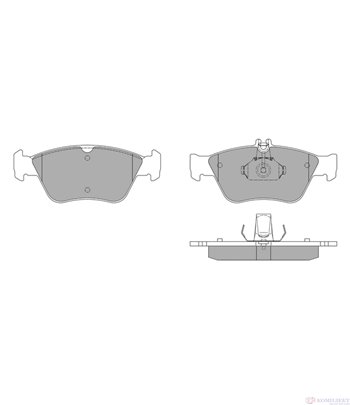 НАКЛАДКИ ПРЕДНИ ДИСКОВИ MERCEDES-BENZ E CLASS COMBI S210 (1996-) E 250 T D - SIMER