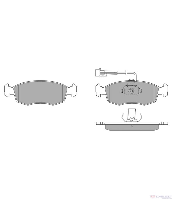 НАКЛАДКИ ПРЕДНИ ДИСКОВИ FIAT PALIO WEEKEND (1996-) 1.2 - SIMER