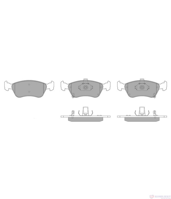 НАКЛАДКИ ПРЕДНИ ДИСКОВИ TOYOTA AVENSIS STATION WAGON (1997-) 2.0 TD - SIMER