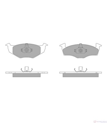 НАКЛАДКИ ПРЕДНИ ДИСКОВИ SKODA FABIA COMBI (2000-) 1.2 - SIMER
