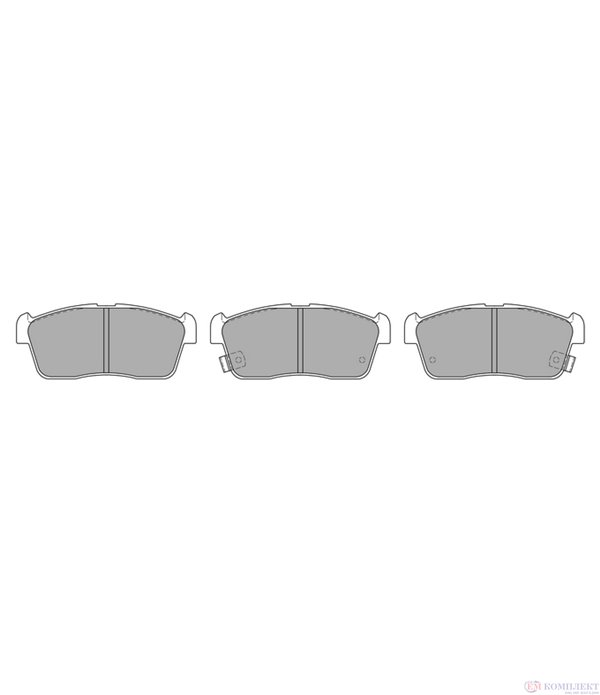 НАКЛАДКИ ПРЕДНИ ДИСКОВИ NISSAN PIXO (2009-) 1.0 - SIMER