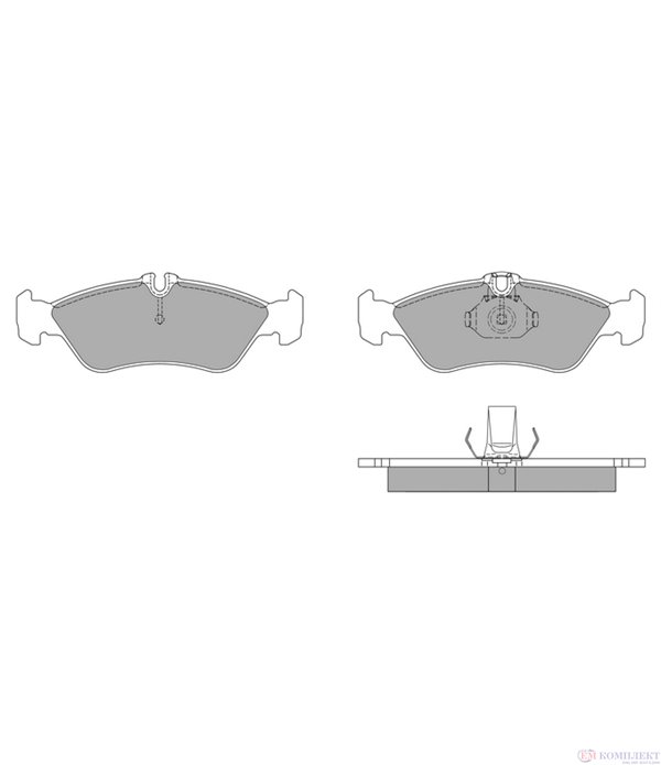 НАКЛАДКИ ЗАДНИ ДИСКОВИ MERCEDES-BENZ SPRINTER 3T 903 (1995-) 316 CDI - SIMER