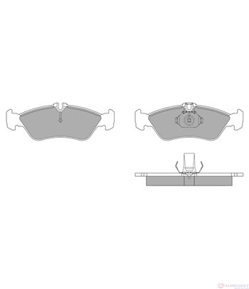 НАКЛАДКИ ЗАДНИ ДИСКОВИ MERCEDES-BENZ SPRINTER 3T 903 (1995-) 310 D 2.9 - SIMER