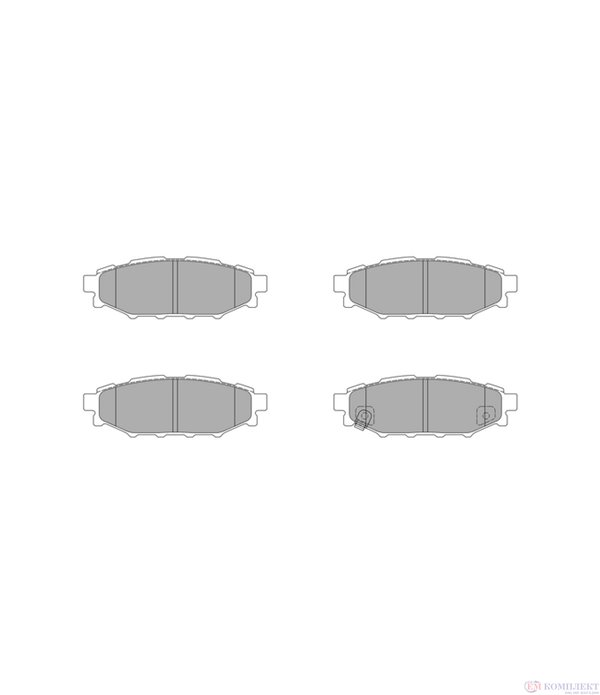 НАКЛАДКИ ЗАДНИ ДИСКОВИ SUBARU FORESTER (2008-) 2.0 D - SIMER