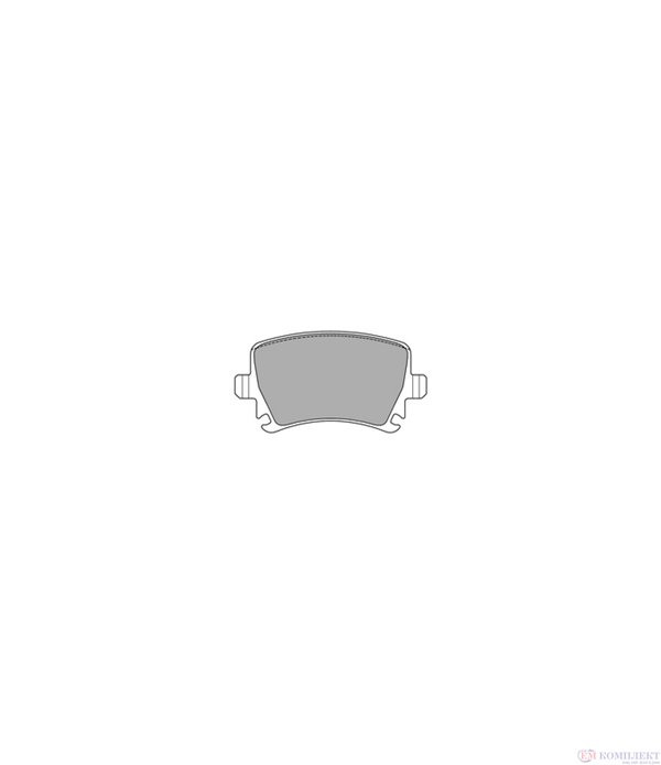 НАКЛАДКИ ЗАДНИ ДИСКОВИ AUDI A4 (2004-) 1.8 T - SIMER
