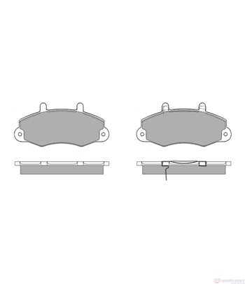 НАКЛАДКИ ПРЕДНИ ДИСКОВИ FORD TRANSIT (1994-) 2.0 CNG - SIMER