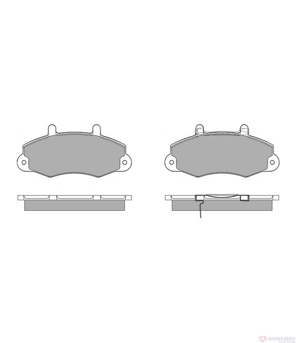НАКЛАДКИ ПРЕДНИ ДИСКОВИ FORD TRANSIT (1994-) 2.5 DI - SIMER