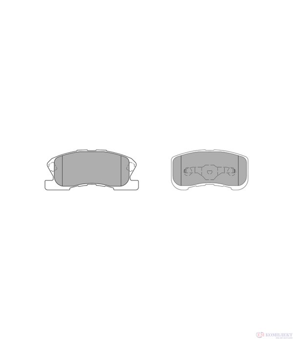 НАКЛАДКИ ПРЕДНИ ДИСКОВИ DAIHATSU YRV (2001-) 1.3 4WD - SIMER