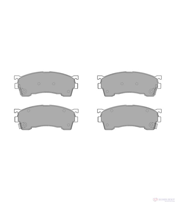 НАКЛАДКИ ПРЕДНИ ДИСКОВИ MAZDA MX 6 (1991-) 2.5 24V - SIMER